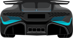 Bugatti Divo Back View Icon Svg Vector, Free Vectors File